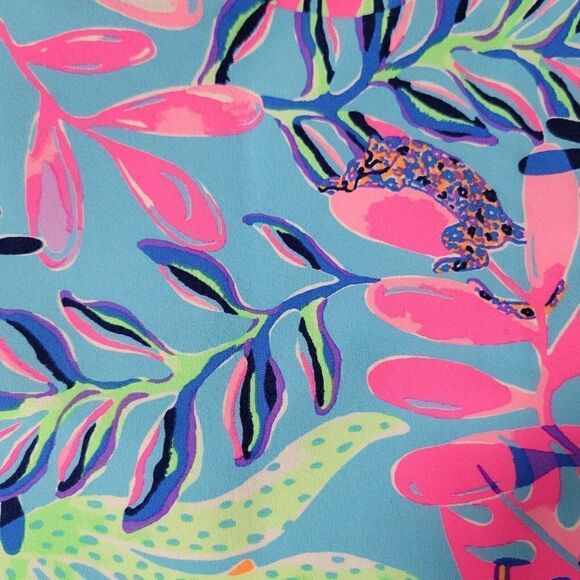 Lilly Pulitzer Reid Shorts Womens Size 0 XS UPF 50+ Luxletic Porto Blue Golf NWT - Picture 7 of 16